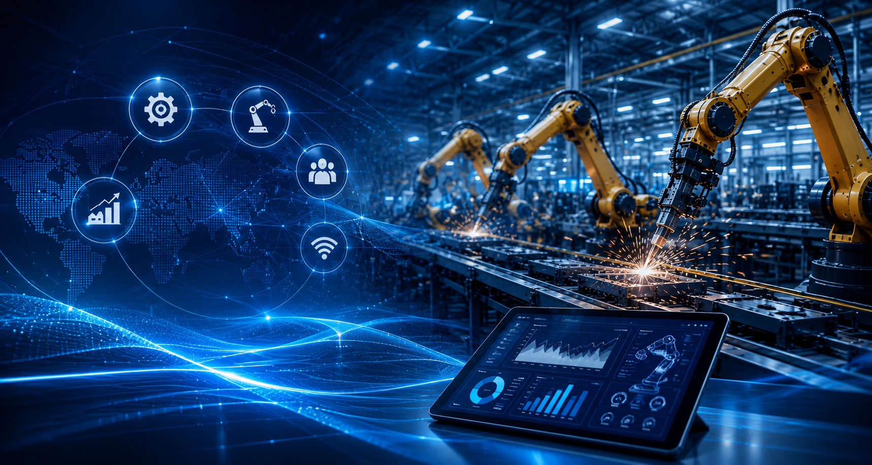 ERP manufacturing dashboard preview