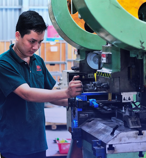 Industrial equipment manufacturing floor