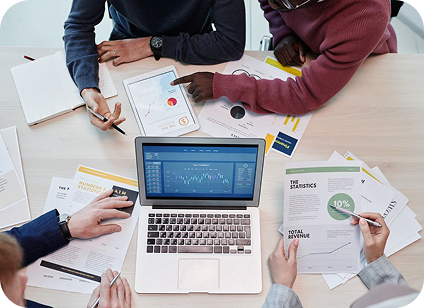 ERP support team monitoring business systems
