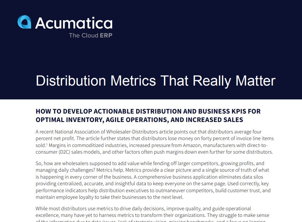 Distribution Metrics That Really Matter