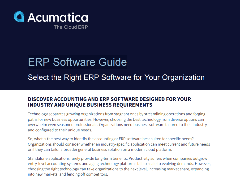 ERP Software Guide